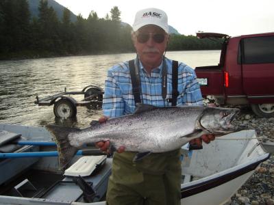 Nice Chum Salmon landed on the Kitimat River